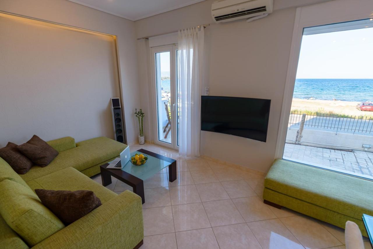 Lemoni Luxury Residence In Front Of The Sea Kechries Zewnętrze zdjęcie